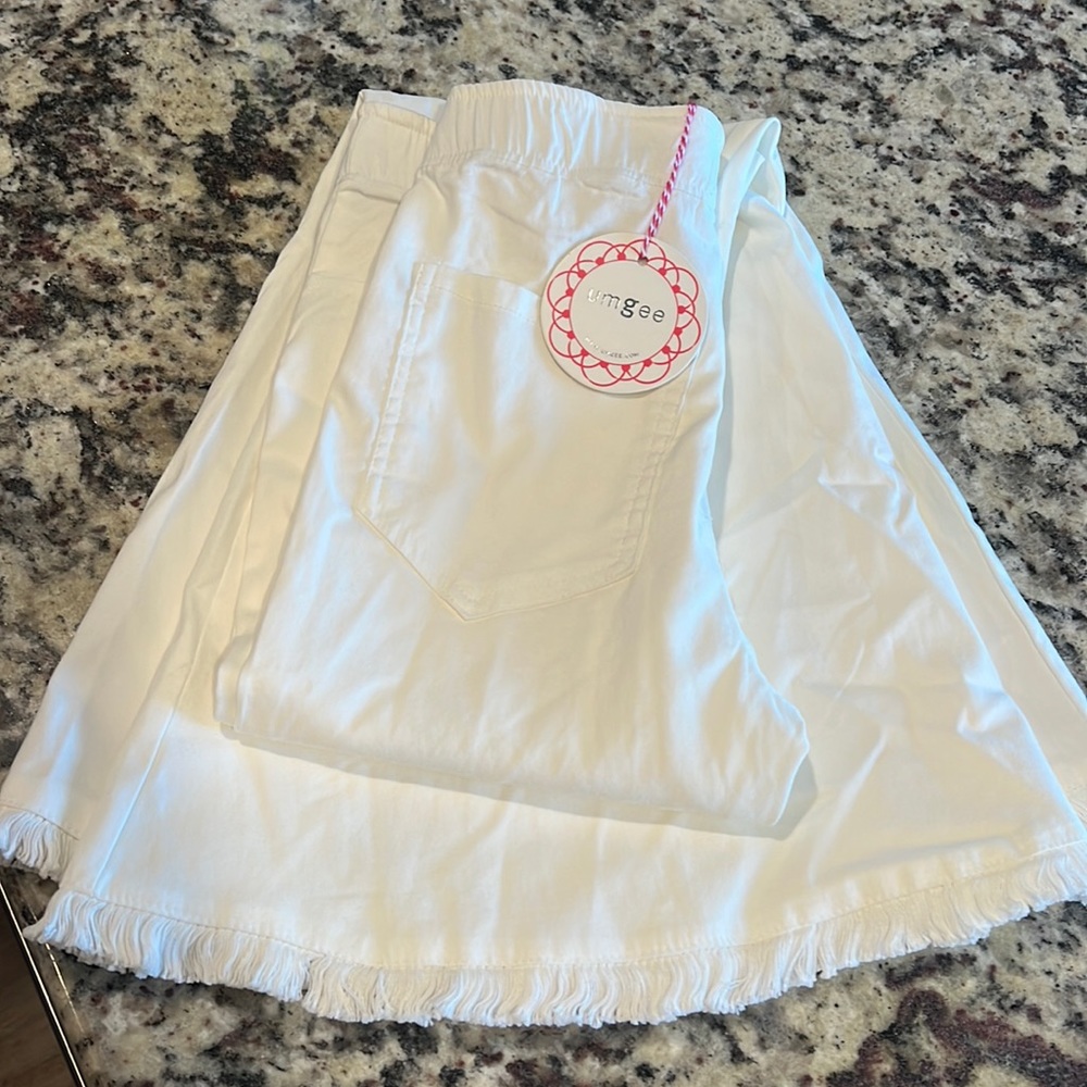 Umgee white flare pants